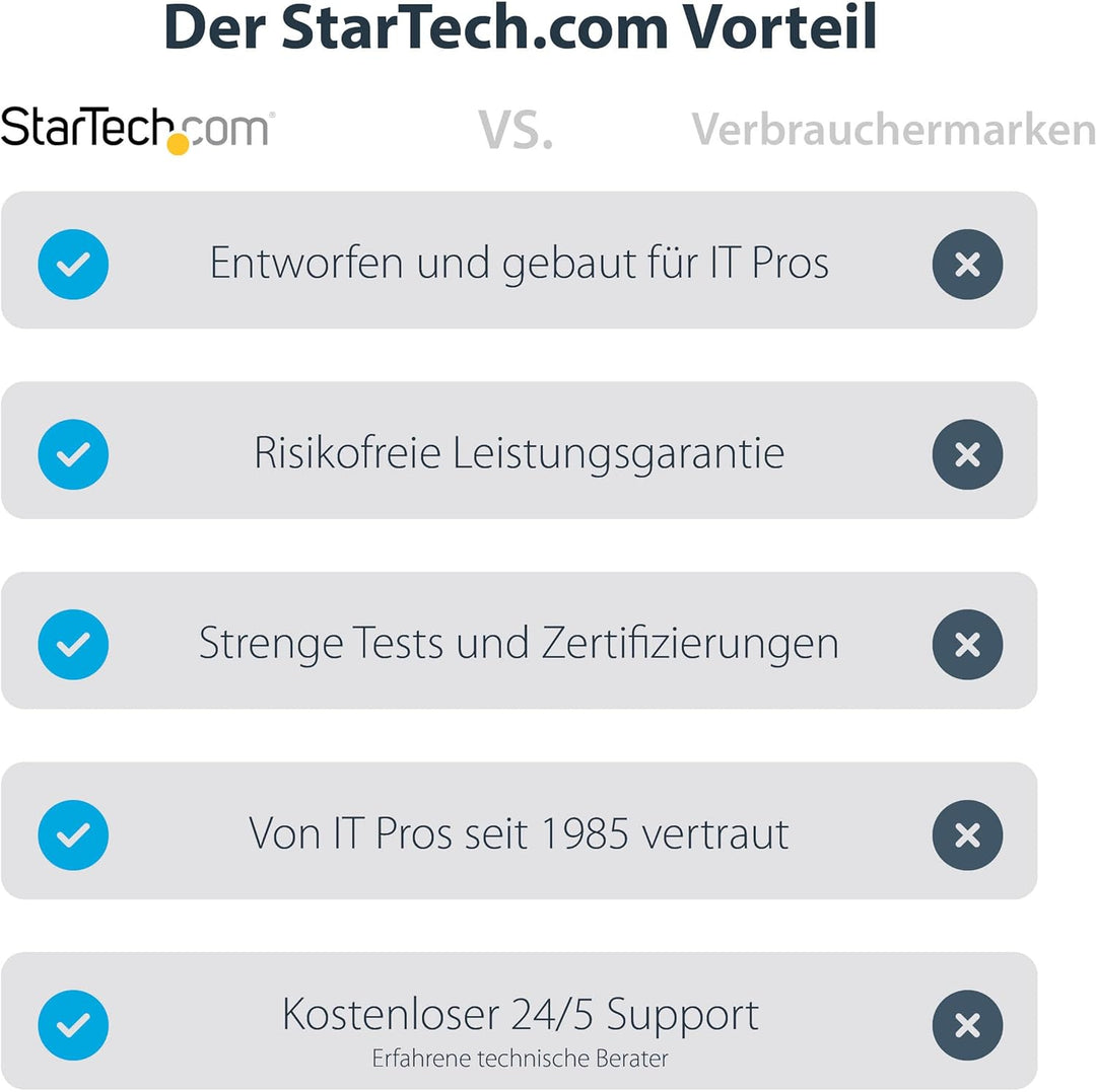 StarTech.com Thunderbolt 3 auf Thunderbolt 2 Adapter (Nicht umkehrbar) - TB3 Laptop auf TB2 (20Gbit/