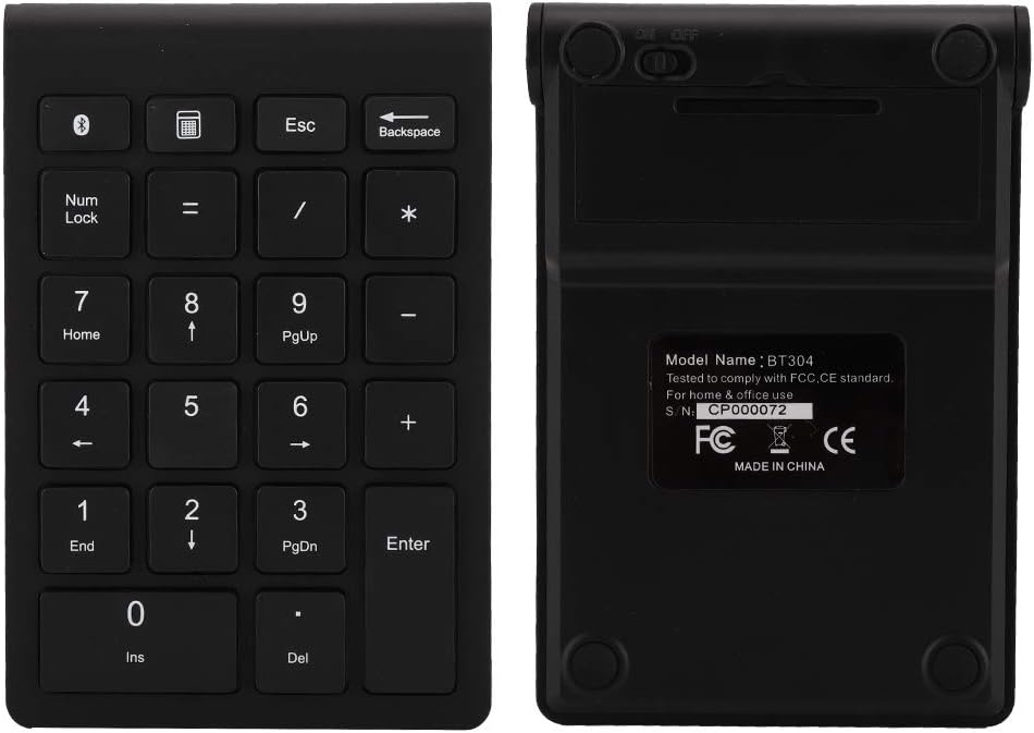 Goshyda 22 Tasten Numerisches Tastenfeld, Bluetooth Wireless Keyboard, Portable Financial Accounting
