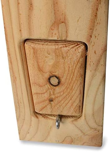WEIDENPROFI Nistkasten, Vogelhaus mit Standfuss aus Lärchenholz, Modell Vogeldorn, Design Weinblatt: