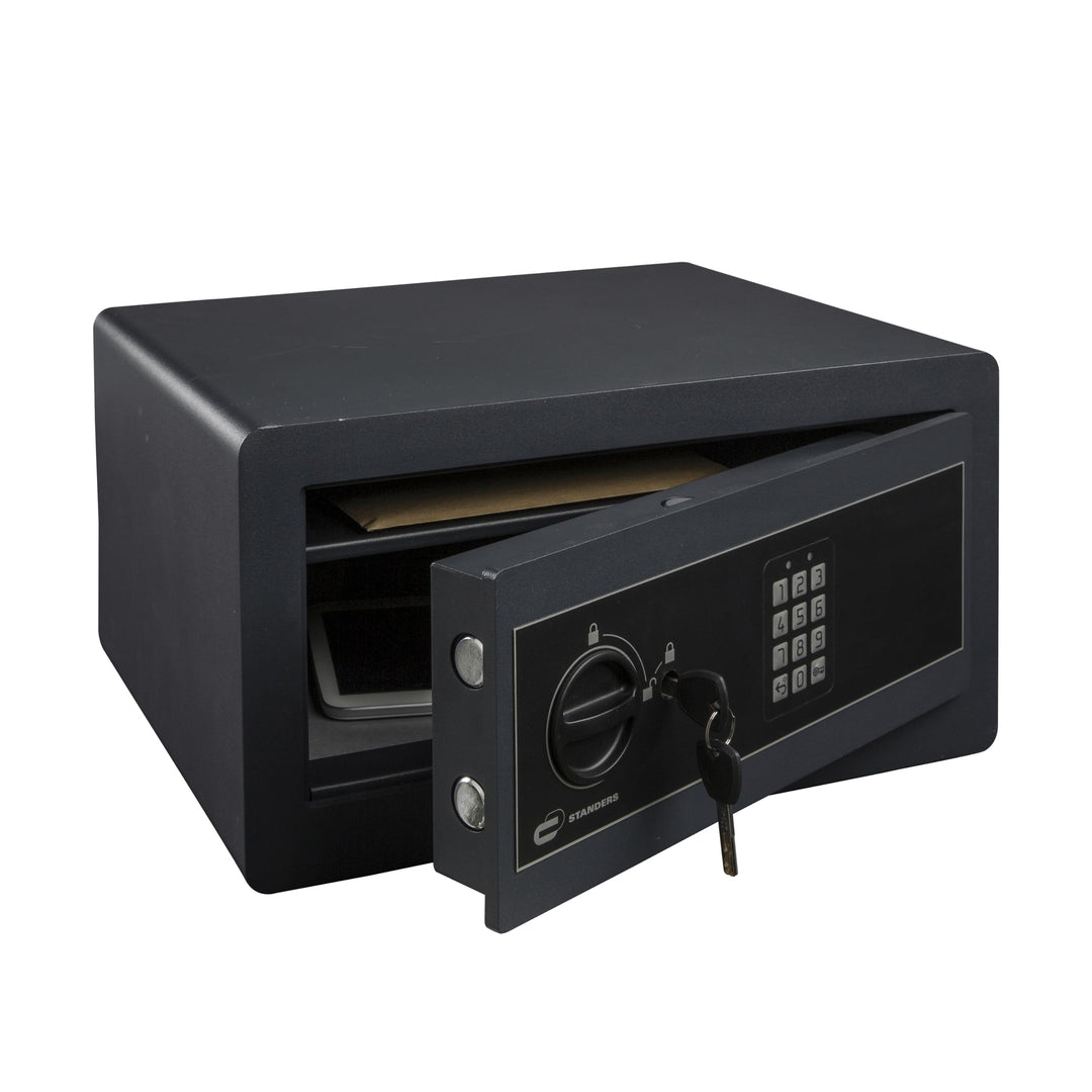 STANDERS - Elektronischer Safe - 28L - 35 x 44 x 23 cm - Wandtresor - Code-Safe - 2 Sicherheitsschlü