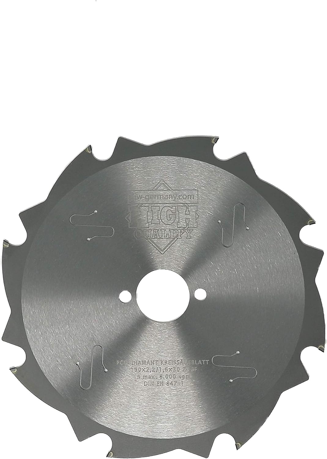 jjw-germany PKD - Diamant Sägeblatt 190 x 2,2 x 30 Z= 8 FL für zementgebundene Faserplatten o. abras