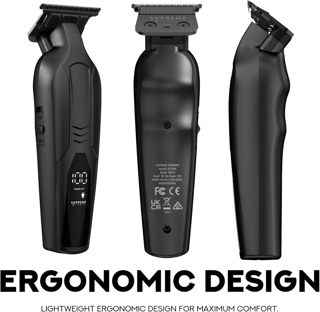 Supreme Trimmer Vader Lite ST3700 – Professioneller kabelloser Friseurauskleidung & Detailer, 120 Mi