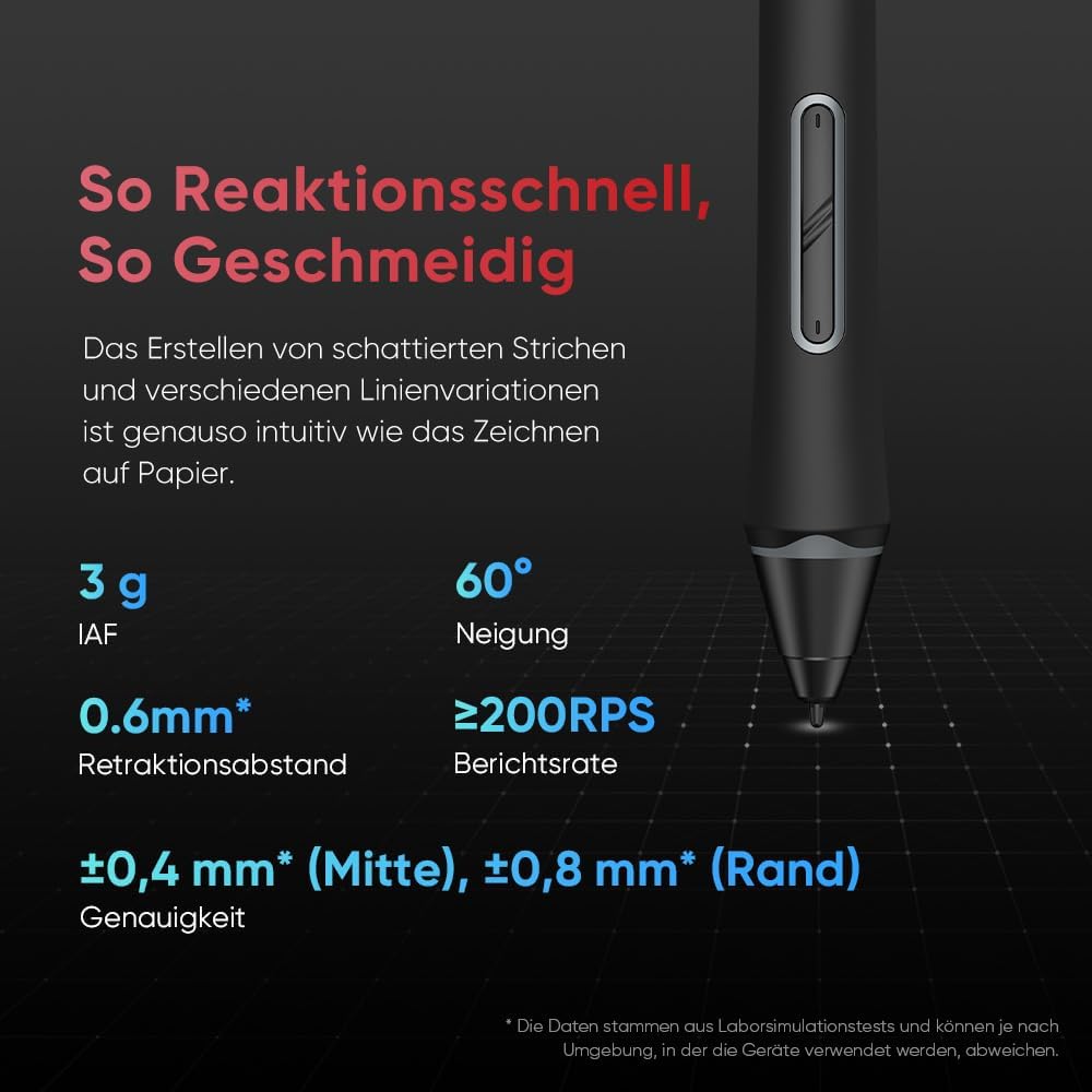 XPPen Artist 15.6 Pro V2 Grafiktablett mit Display, 15,4 Zoll Grafikdisplay mit 16K Druckstufen Stif