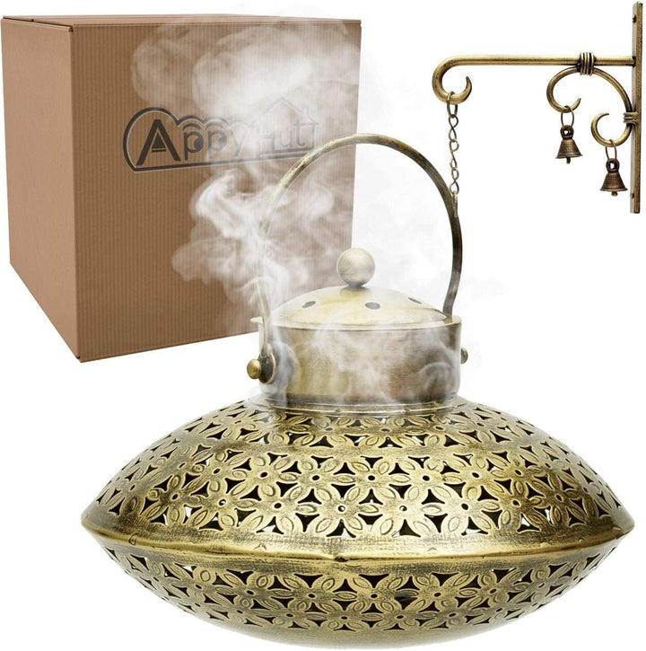 AppyHut Räucherstäbchenhalter, Wandhalter & Räucherkegel, antikes Design, Wanddekoration, spirituell