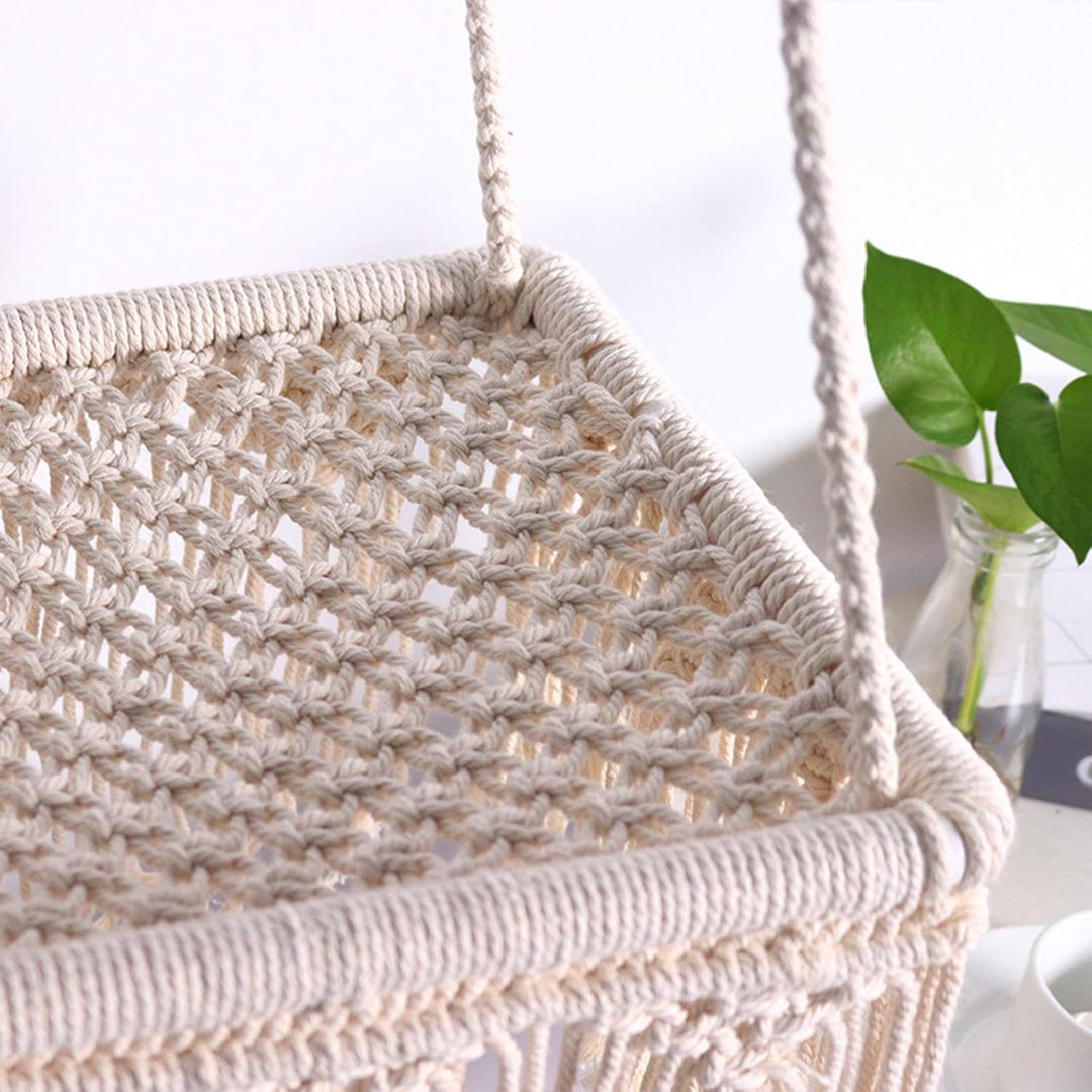 Makramee Katzenschaukel Bett - Makramee Schaukel Bett Katze Hängematte | Handgewebter Boho Kätzchen