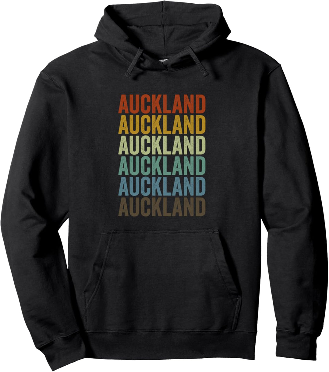 Auckland Neuseeland Retro Vintage Pullover Hoodie