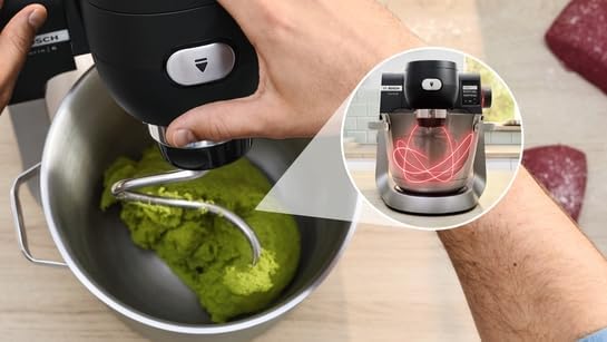 Serie 6 Küchenmaschine mit Waage 1600 W Schwarz, Edelstahl gebürstet MUMS6ZS34