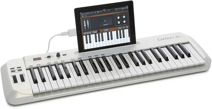 Samson Carbon 49 USB/MIDI Controller Masterkeyboard 49 Tasten inkl. Native Elements Software, Schwar