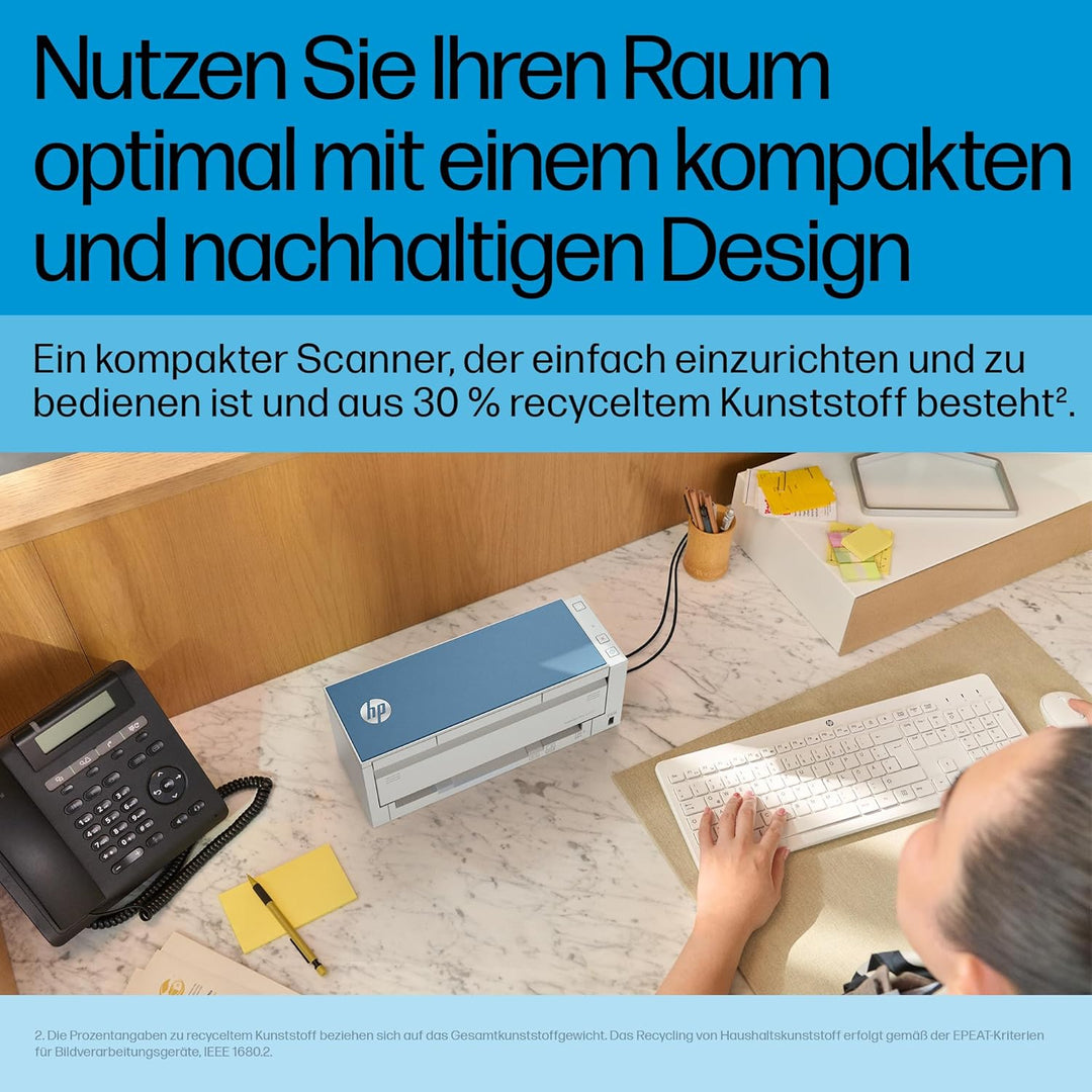 HP ScanJet Pro 4200 s1, Scanner, ADF für bis zu 50 Blatt, USB 3.0, bis zu 4.500 Seiten täglich, auto