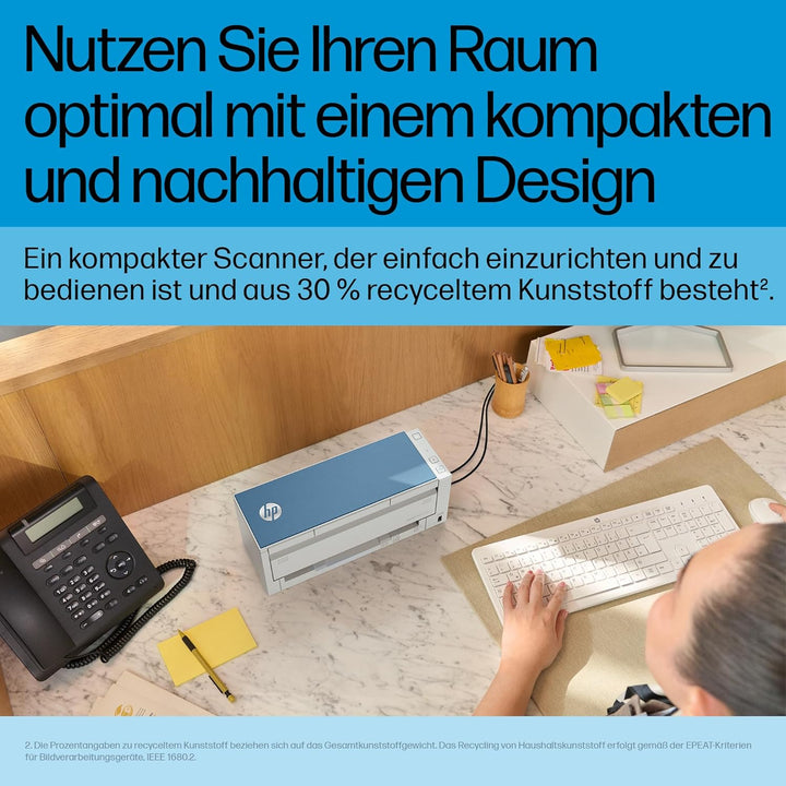HP ScanJet Pro 4200 s1, Scanner, ADF für bis zu 50 Blatt, USB 3.0, bis zu 4.500 Seiten täglich, auto