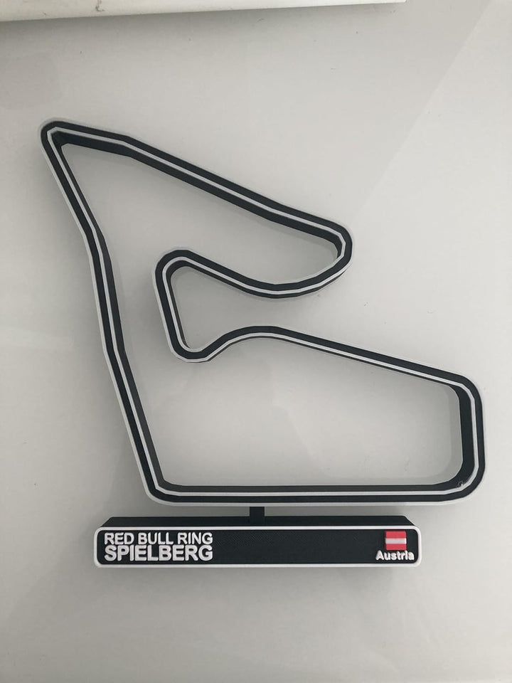 Rennstrecke Spielberg 3D Modellbau F1 Rennbahn Österreich Auto Dekoration