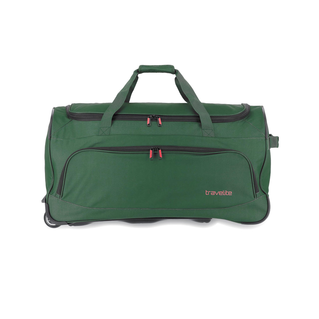 travelite 2-Rad Trolley Reisetasche Grösse L, Gepäck Serie BASICS FRESH: Weichgepäck Reisetasche mit
