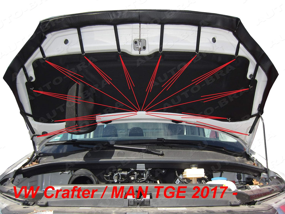 AB3-00429 Auto Bra kompatibel mit VW Volkswagen Crafter - MAN TGE Bj. ab 2017 Haubenbra Steinschlags