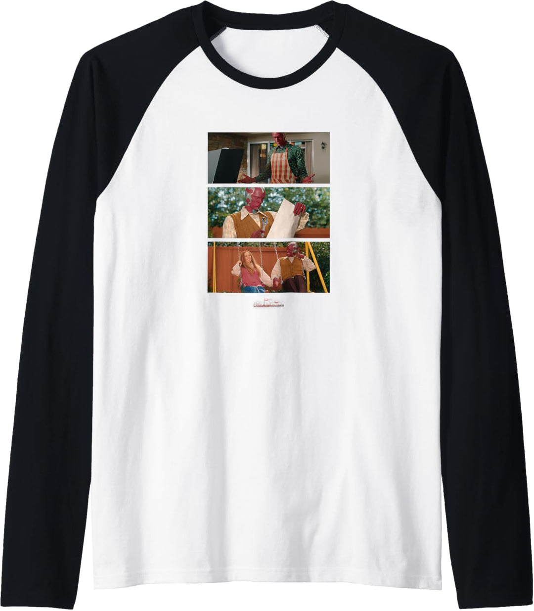 Marvel WandaVision Vision Panels Raglan