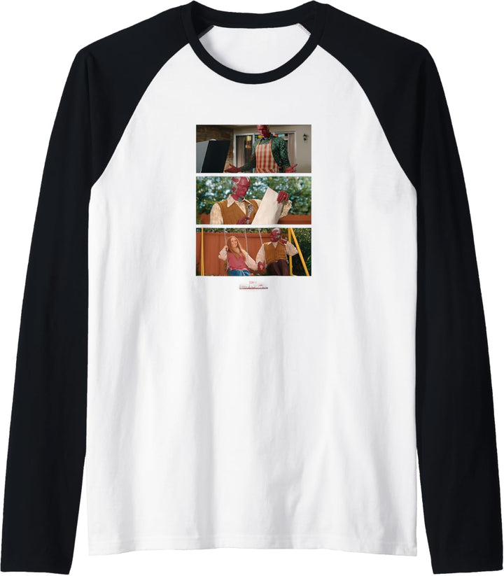 Marvel WandaVision Vision Panels Raglan