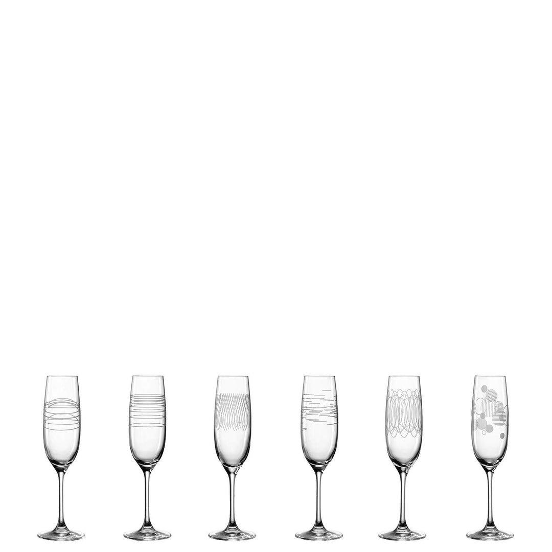 LEONARDO HOME 061798 Casella Sektgläser, Glas Sektkelche, Sektkelche
