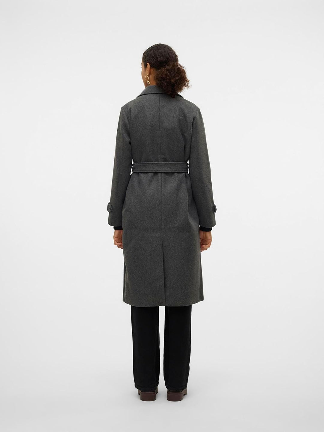 Vero Moda Female Mantel VMFORTUNEVEGA Mantel XS Dark Grey Melange, XS Dark Grey Melange