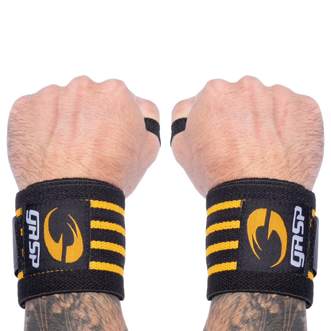 GASP Herren Hardcore Wrist Wraps Black Hardcore Wrist Wraps, Black Hardcore Wrist Wraps