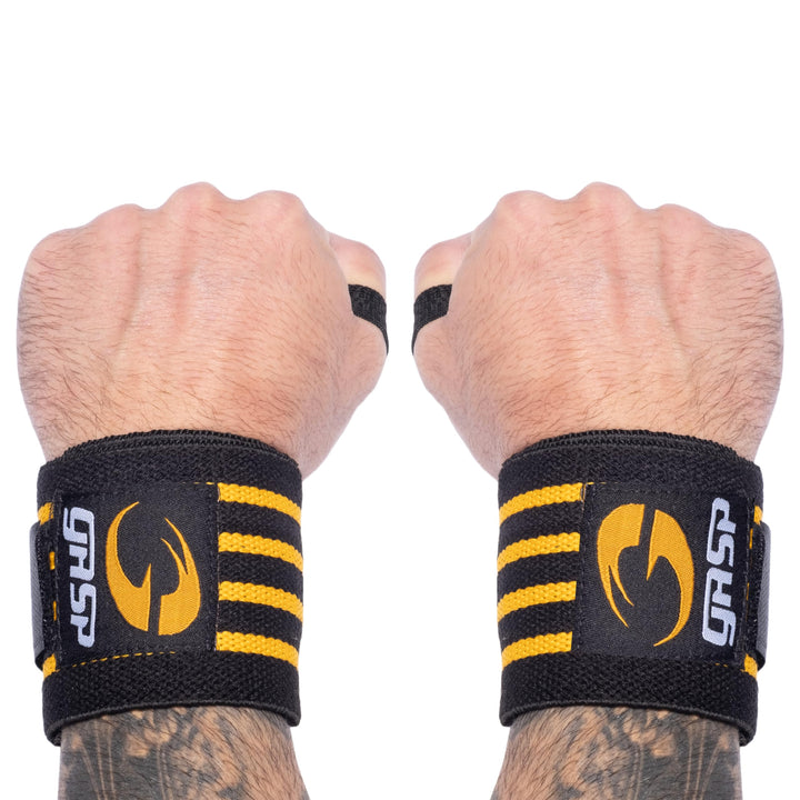 GASP Herren Hardcore Wrist Wraps Black Hardcore Wrist Wraps, Black Hardcore Wrist Wraps