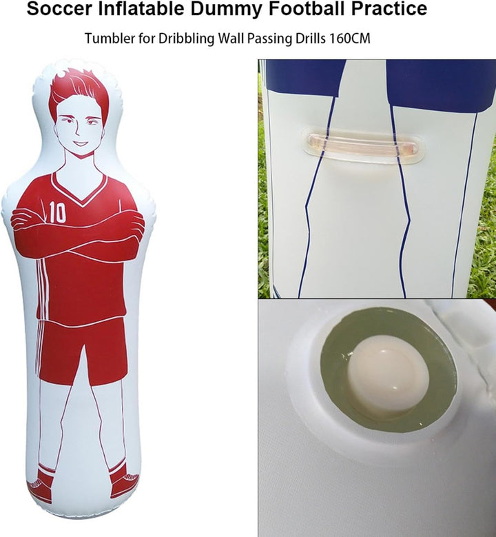 Aufblasbare Fussball-Trainings-Dum-my, aufblasbarer Fussball-Dum-my Torwart, Luftpuppe, Kick-Defende