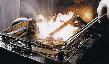 Masahiro MV Arbeitsstahl Brennen Fleischermesser (zweischneidiges) 21cm 14811 (Japan-Import)