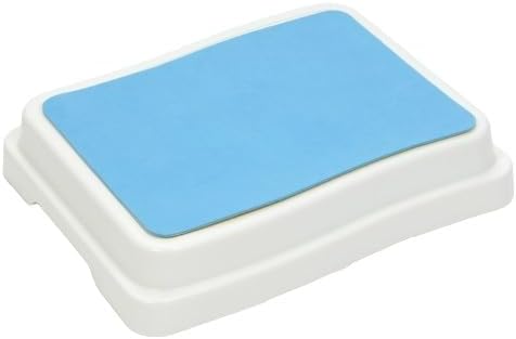 Stock-Fachmann® Badezimmerstufe 10cm | Stapelbar & Erweiterbar | Farbe Blau Weiss | Belastbar Bis 19