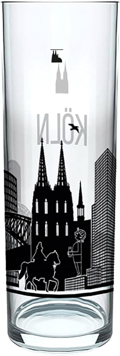 3forCologne Kölschglas | 6er Pack je 0,2ml | Kölsches Grundgesetz & Kölner Dom |Biergläser, Kölner-S