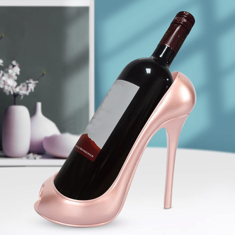 Cabilock High Heels Weinregal Weinflaschen-Organizer Hochhackiger Dekorativer Flaschenhalter Becherh