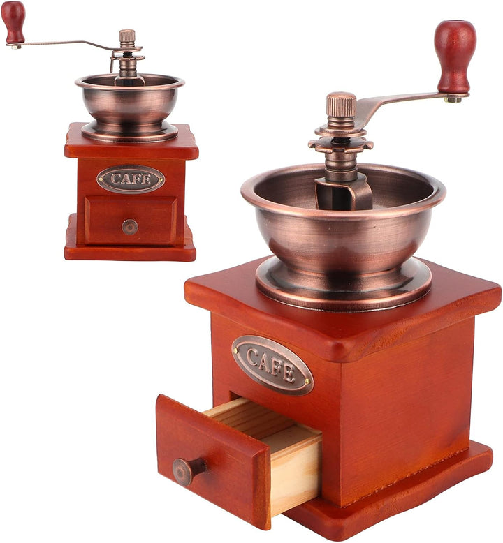 01 Manuelle Kaffeemühle, Mini-Kaffeebohnenmühle aus Keramik, Edelstahl oder Kunststoff für die Küche