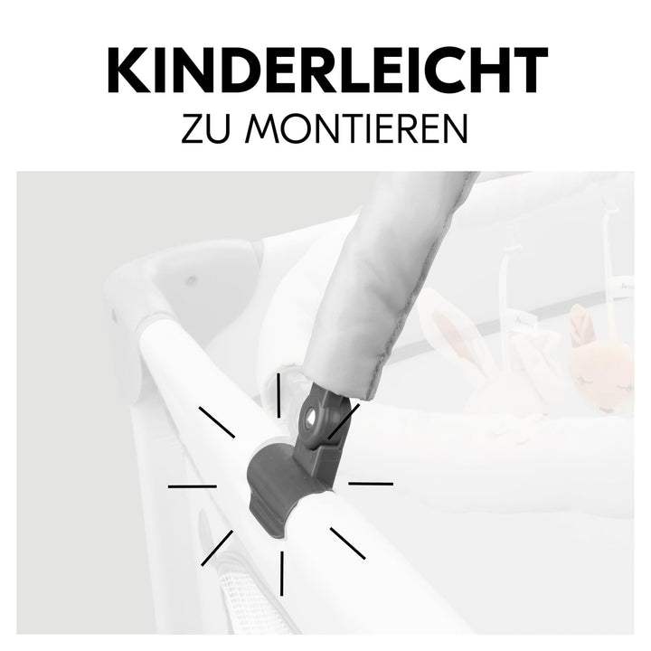 hauck Baby Spielbogen für Reisebetten, Waldtiere - Kompatibel mit Dream N Play Plus, Sleep N Play Go