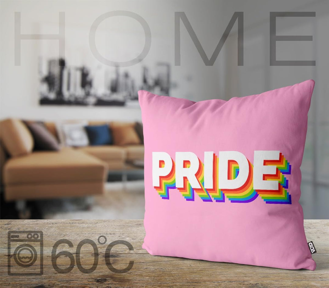 VOID Pride Rainbow LGBTQ Kissenbezug Kissenhülle Polyester wasserfest Outdoor Indoor, Kissen Grösse: