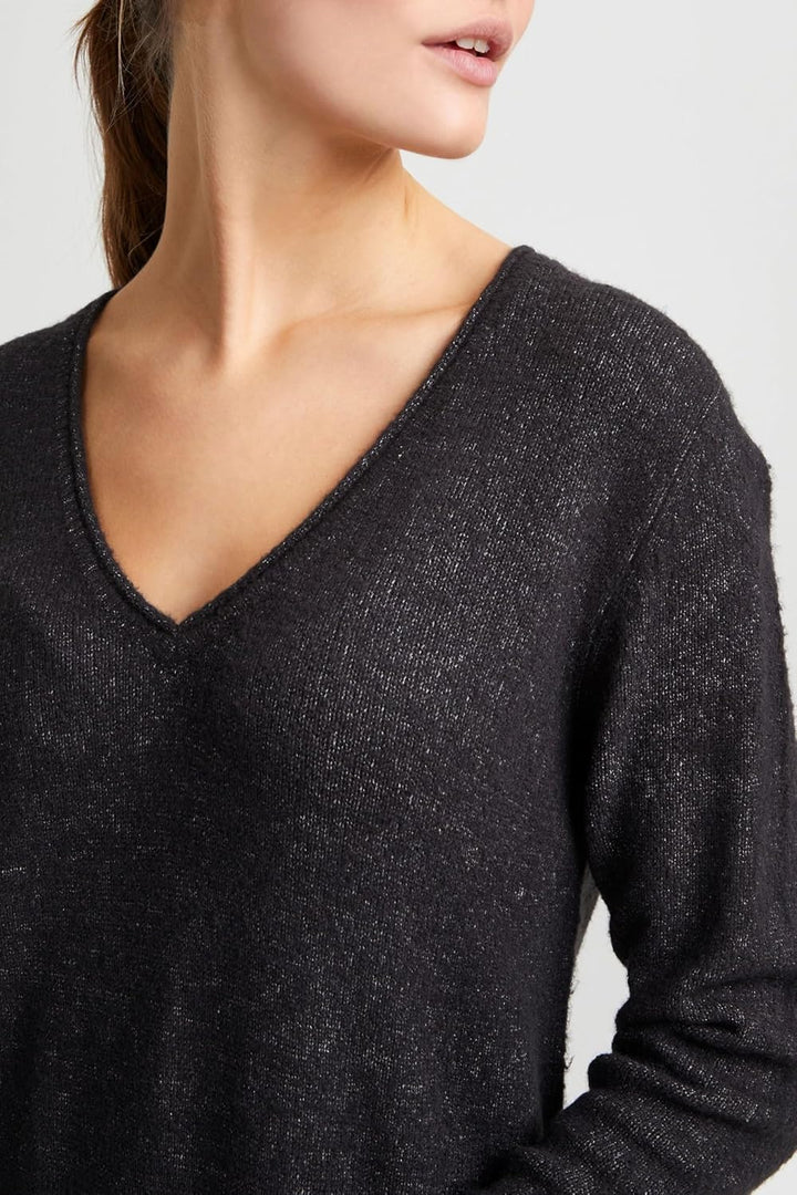 OXMO OXIda Damen Strickkleid Feinstrickkleid Kleid XS Dark Grey Melange (201147), XS Dark Grey Melan