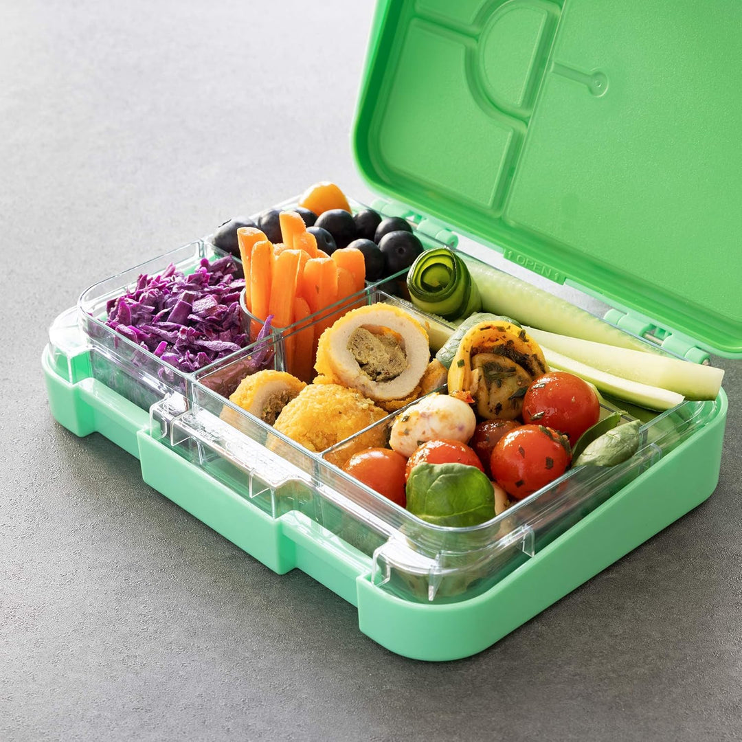 Navaris Bento Box Lunch Box Brotdose Vesperbox - auslaufsicher mit variablen Fächern - herausnehmbar