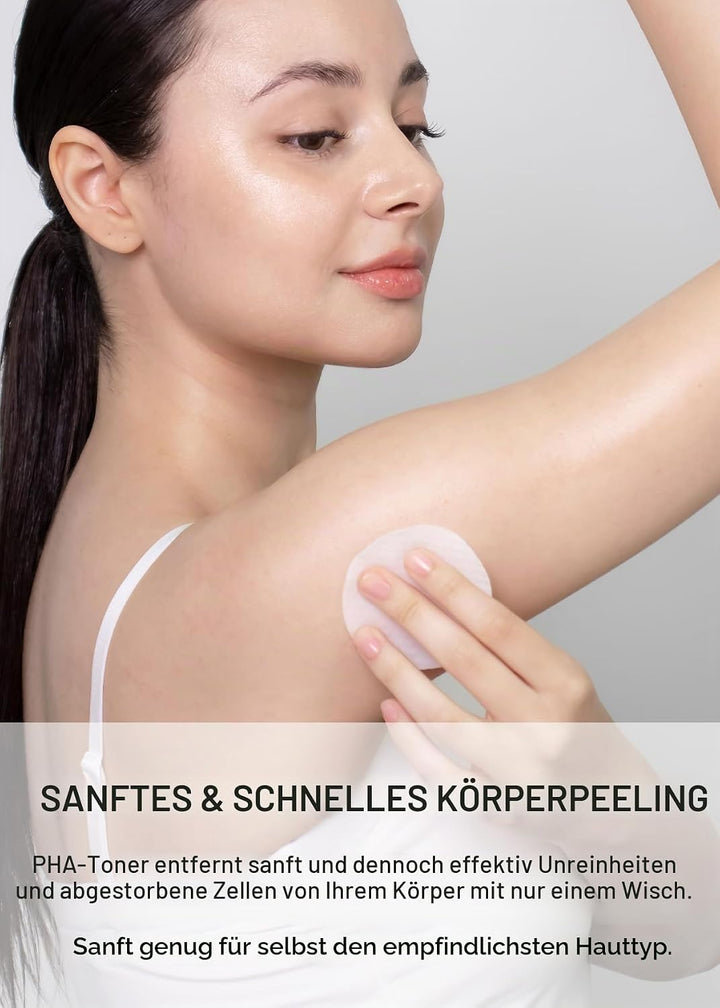 celimax One Step Body Brightening Pad Peeling-Pad Für Körper, Achselhöhlen, Knie & Ellbogen, Mit Grü