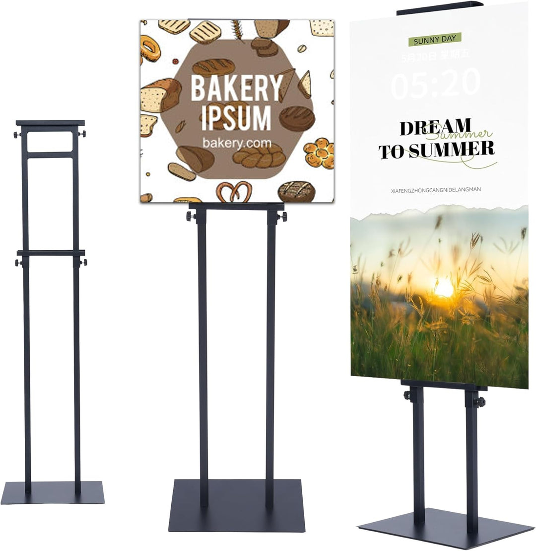 uyoyous Präsentationsständer 2-in-1 doppelseitige Displayständer Vertikaler Plakatständer Werbeständ