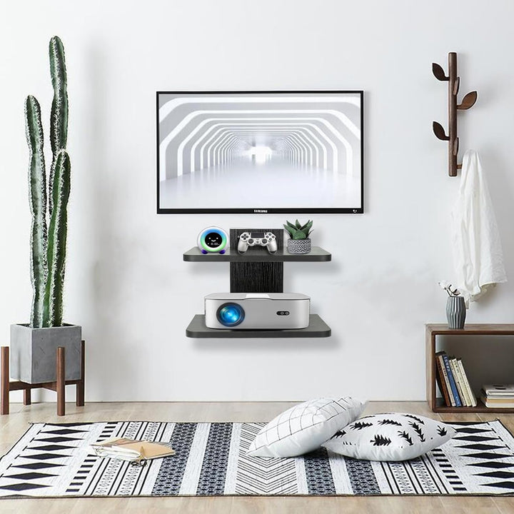 BiJun Floating Regal Multimedia Wandregal TV Rack Beamer Wandhalterung Mit Entertainment-Center Medi