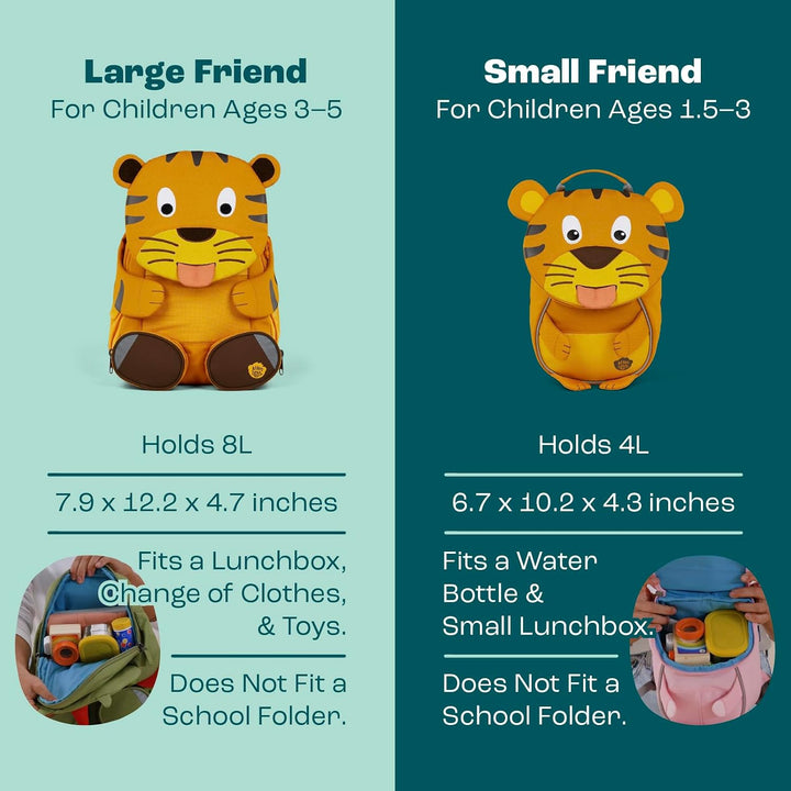 Affenzahn Kinderrucksack Kleiner Freund | Ergonomischer Kindergarten-Rucksack für Kinder von 1 bis 3