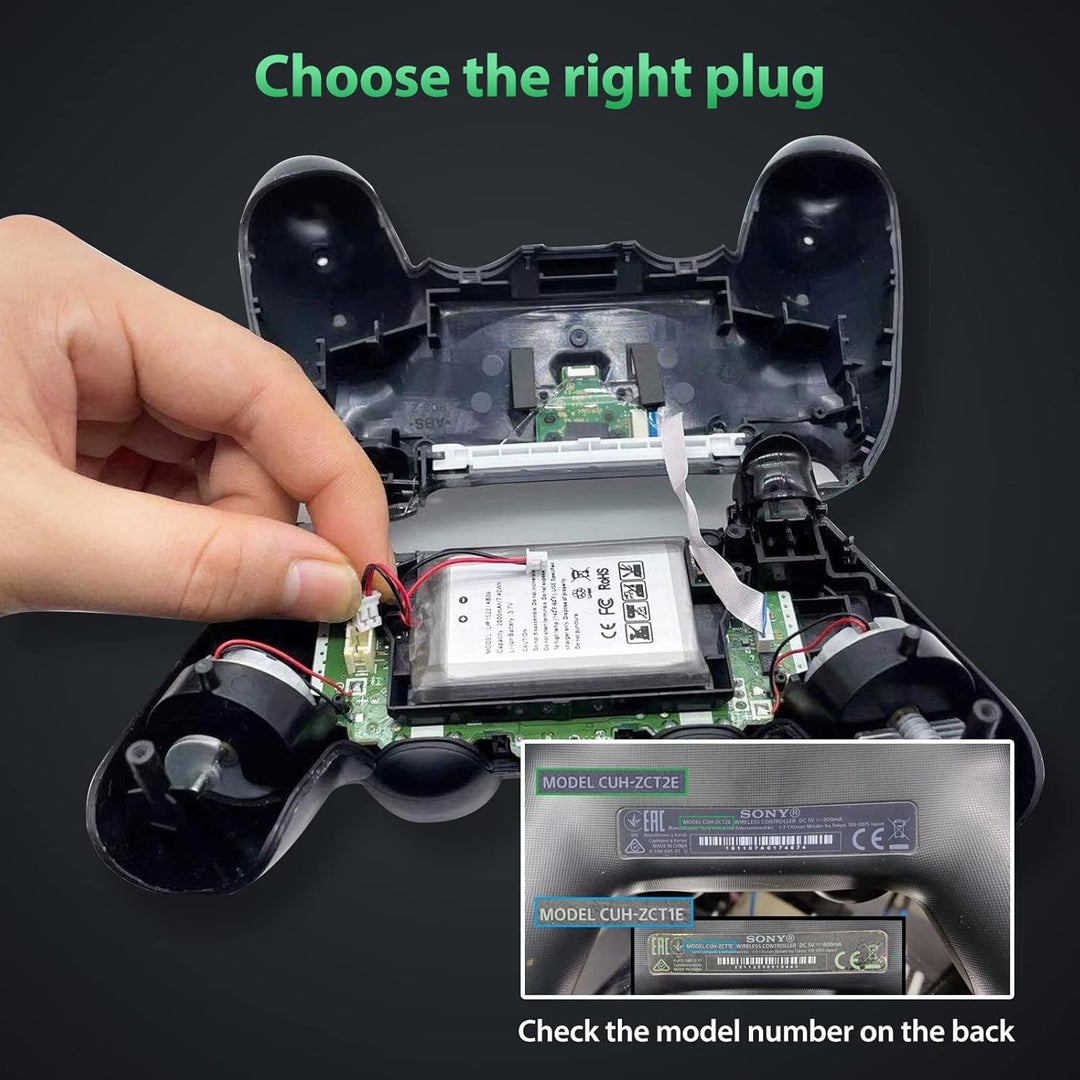 Antank Akku 2000mAh Kompatibel mit PS4 und PS4 Slim/Pro Controller DualShock 4 [CUH-ZCT1]/ DualShock