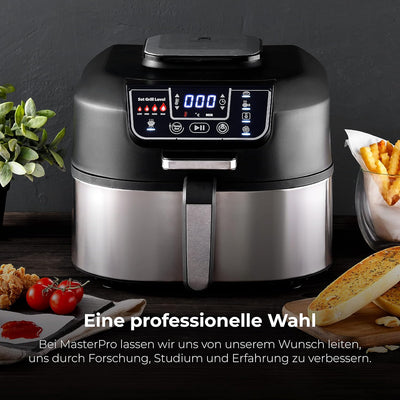 MasterPro Smokeless Grill | Elektrogrill mit Cyclonic Air Max Technologie 260º und 1760W Leistung |
