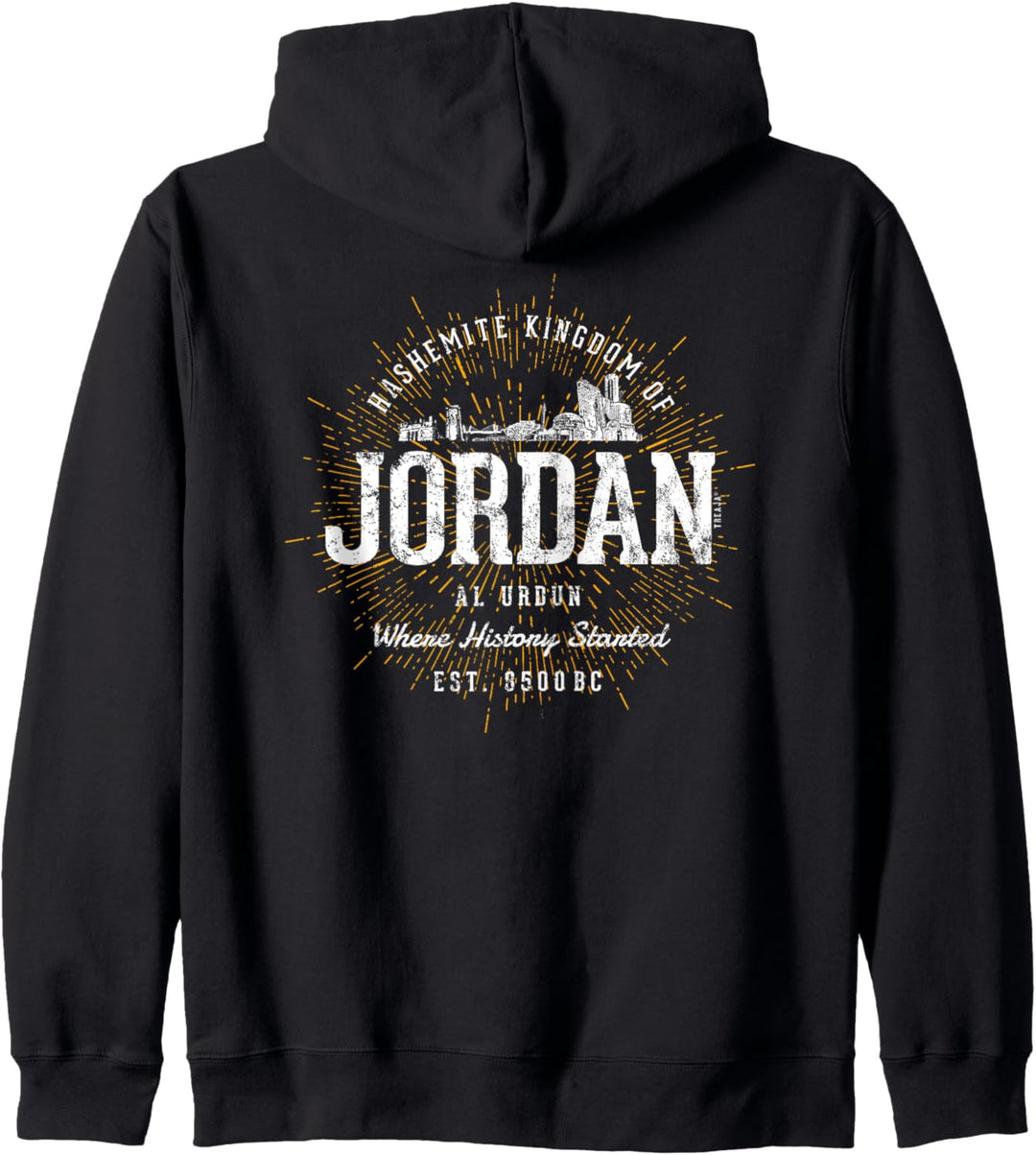 Vintage Stil Retro Jordanien Kapuzenjacke