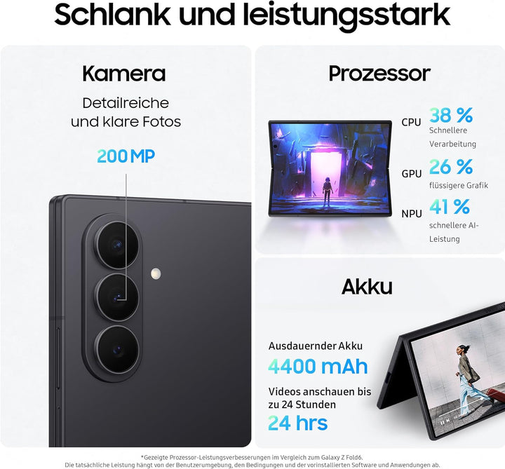 Samsung Galaxy Z Fold7 Enterprise Edition, AI Smartphone, Klapphandy, Grosses Display für Multitaski