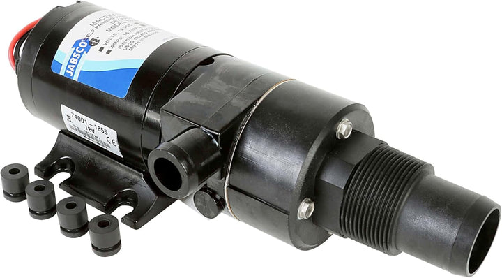 Jabsco 18590-2092 Zerkleinerungspumpe, selbstansaugend, Run Dry Protection, Abfallabfuhrung, 12 Volt