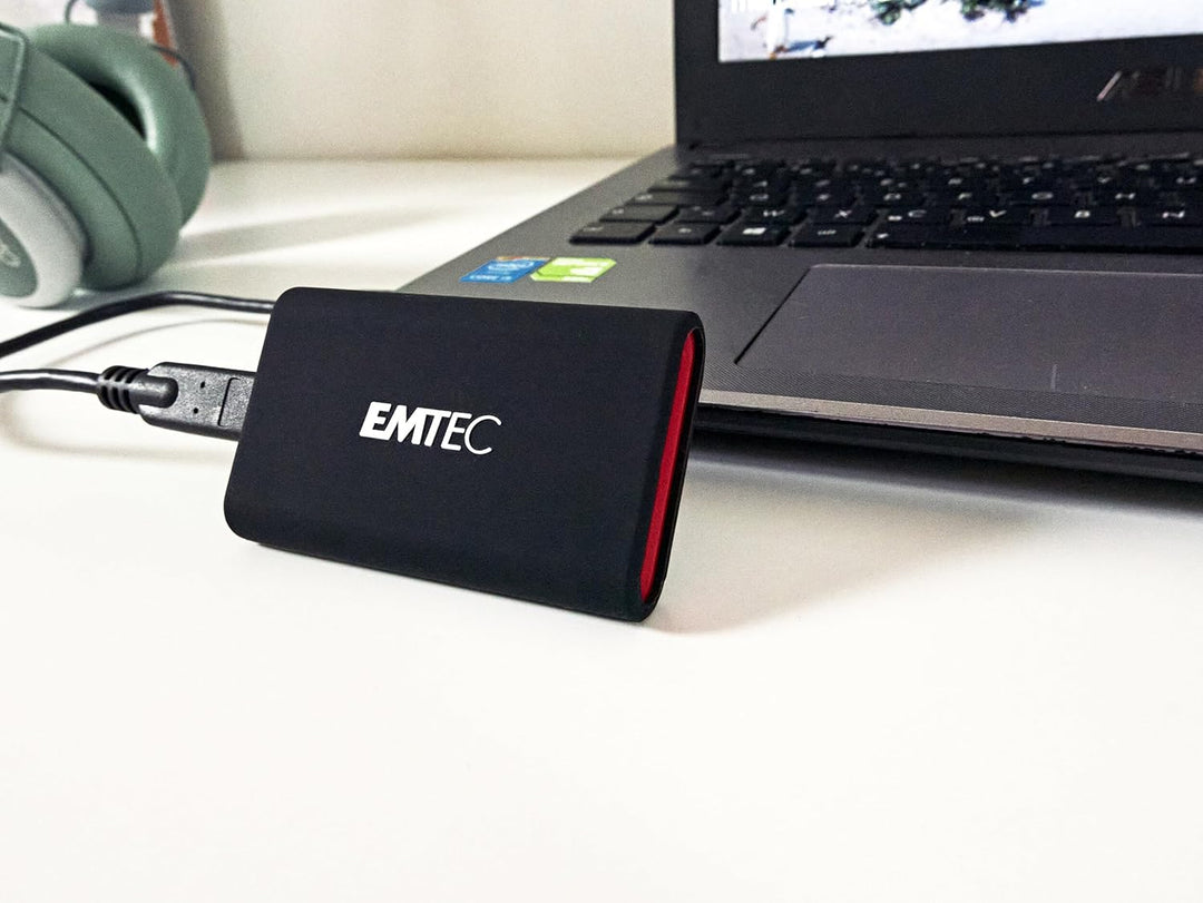 Emtec Externe SSD-Festplatte X210 Elite 512 GB – abwärtskompatibel mit USB 3.2 Gen1 und 2.0 – 3D NAN