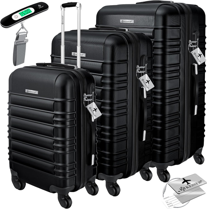 KESSER® 3tlg. Hartschalenkofferset Hartschalenkoffer Reisekoffer Set Reisekofferset Trolley Koffer I