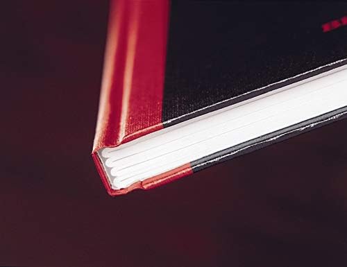 Oxford 400047607 gebundenes Buch Black n Red 5er Pack A4 kariert mit Hardcover und Lesezeichenband 9