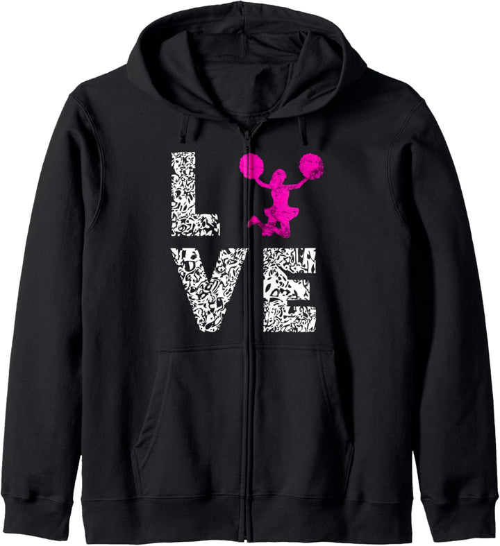Cheerleading Tanzen Cheer Team Love Choreographie Kapuzenjacke