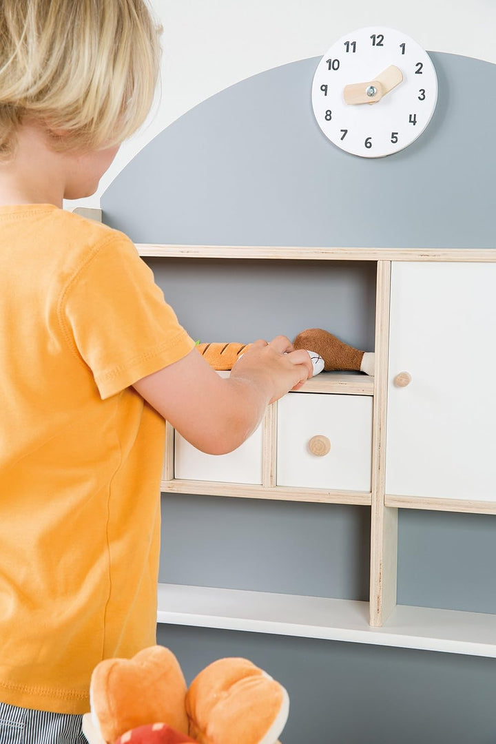 roba Kaufladen, Kinder Kaufmannsladen aus Holz, Verkaufsstand, 3 Jahre bis 10 Jahre, mit Theke und S