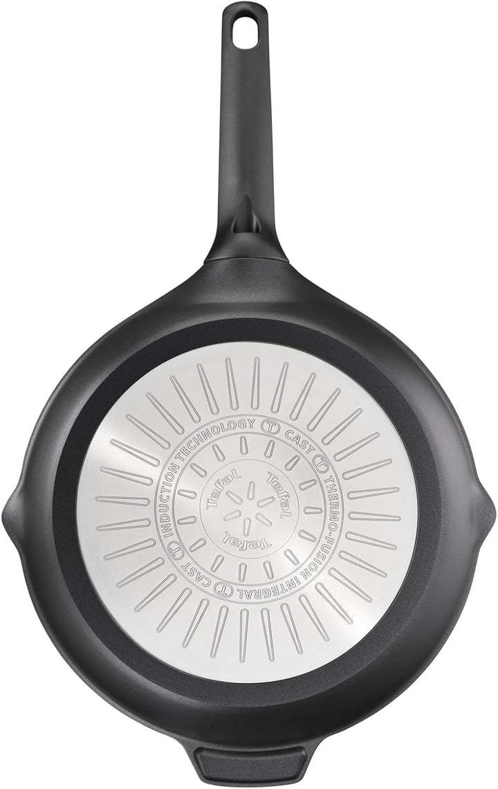 Tefal E24904 Robusto Aluguss Bratpfanne 24 cm | einfache Reinigung | Antihaftversiegelung | Thermo-S