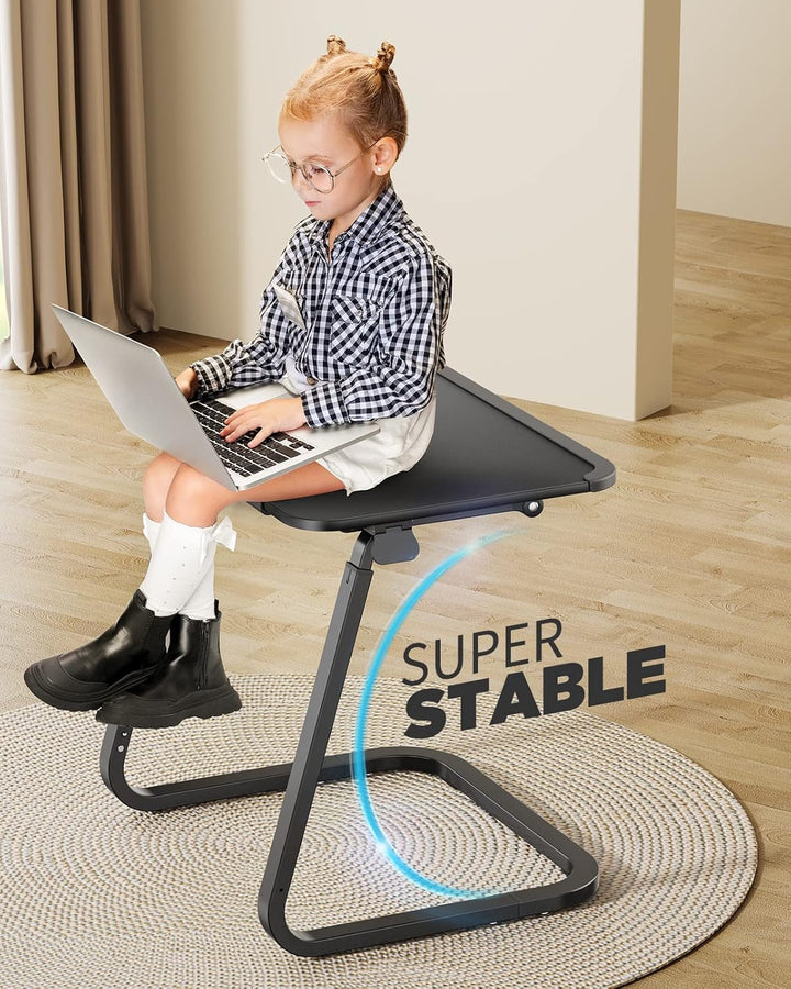 SAIJI Beistelltisch, Doppelnutzung Frühstückstablett Laptoptisch, Stabilere U-förmige Füsse, Couchti