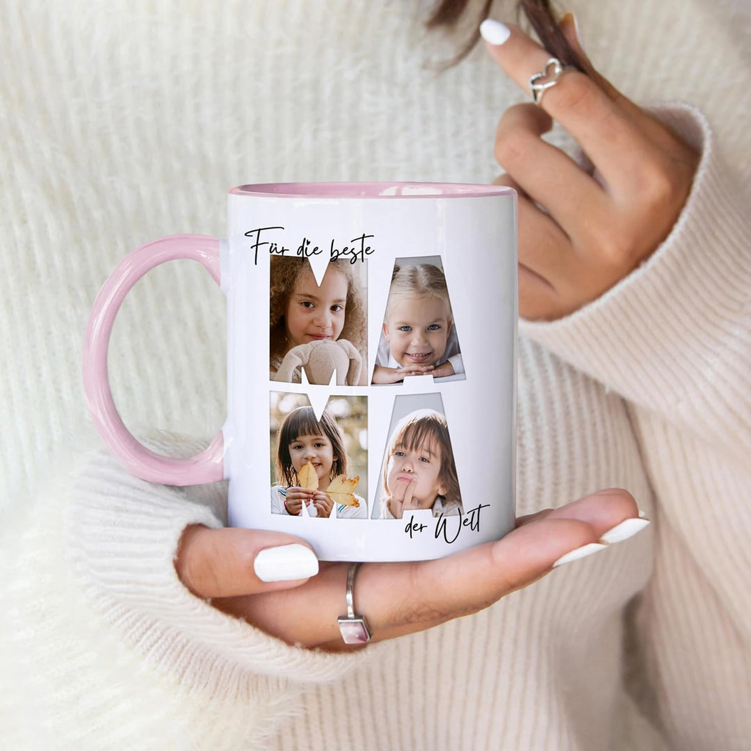 Mama Fototasse mit eigenem Bild Beste Mama Tasse personalisiertes Muttertagsgeschenk Muttertag Beche